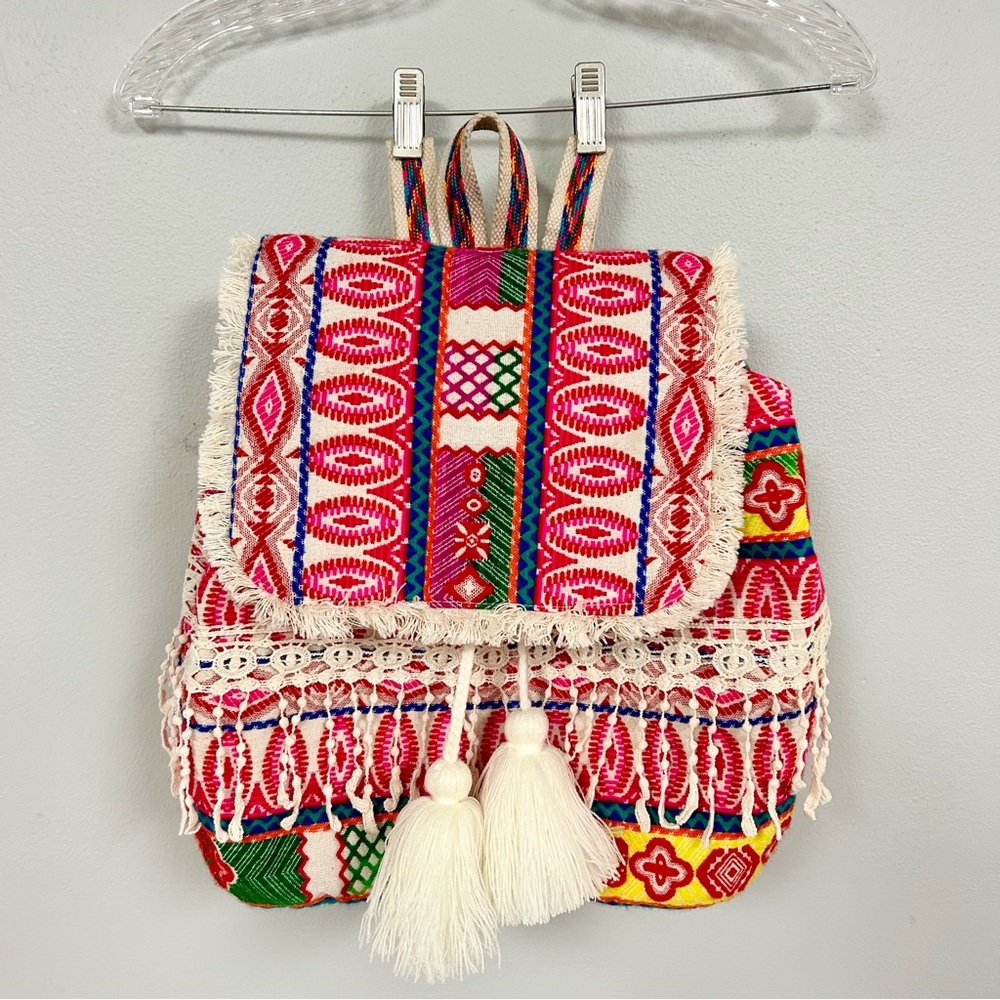 JEN & CO 🎒Handcrafted Colorful Boho Backpack